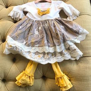 Giggle Moon 3T girls Christmas dress